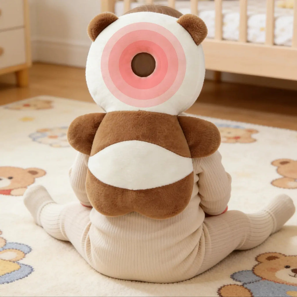 Baby Head Protector Cushion Backpack Harness for Walking & Crawling, Cute Christmas Elements, Unisex, Adjustable Toddler Safety Pad